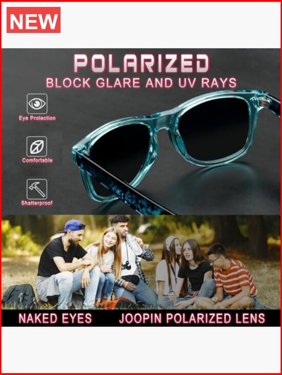 3 Pack Square Sunglasses Polarized UV Protection Trendy Shades for Women Men main image 4